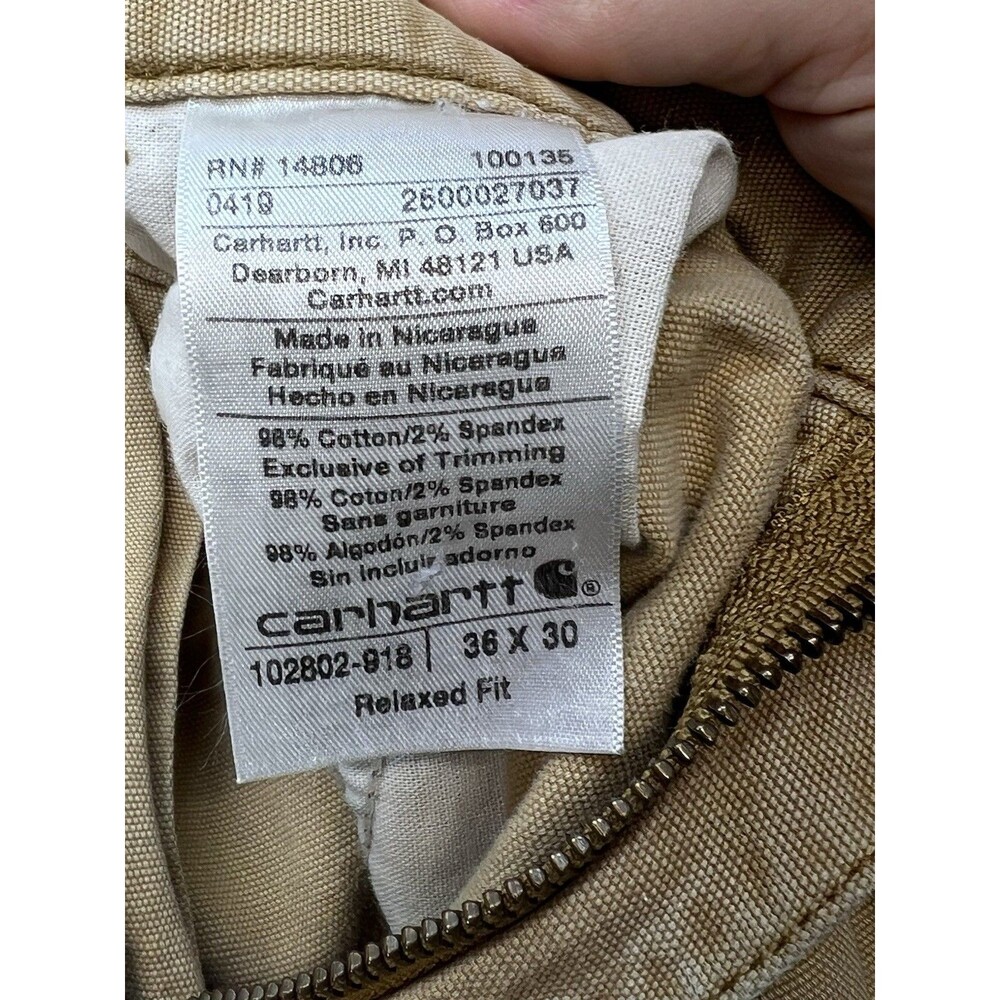 Carhartt Men's Rugged Flex Relaxed Fit Double Knee Utility Work Pants 36x30 - Picture 8 of 13